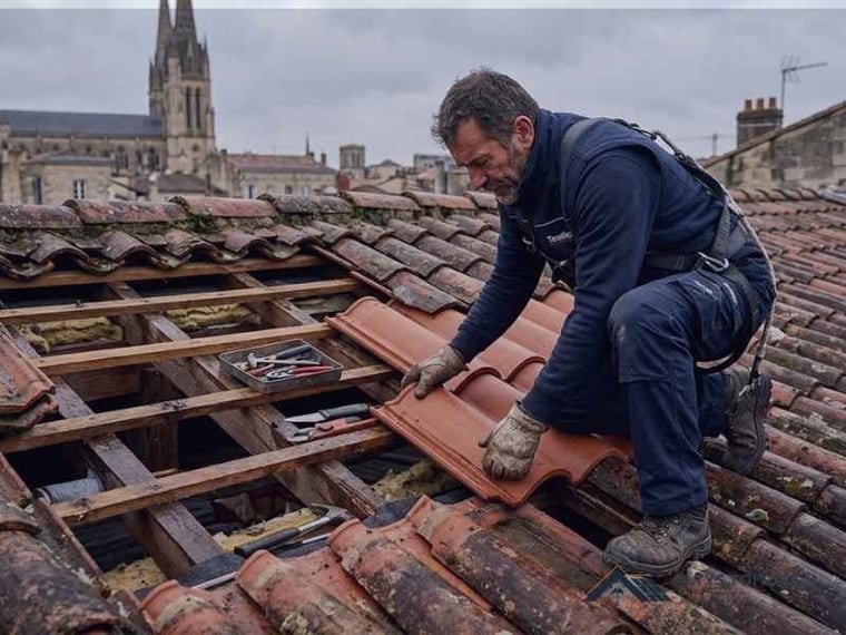 Diagnostic d’infiltration de toiture — chantier Altys Toiture à Blanquefort