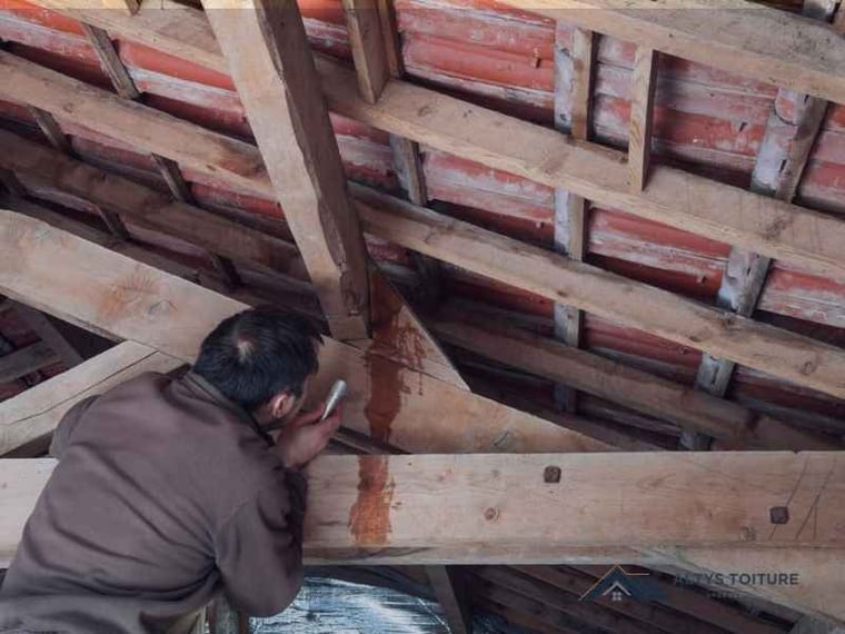 Recherche de fuite de toiture — chantier Altys Toiture à Blanquefort